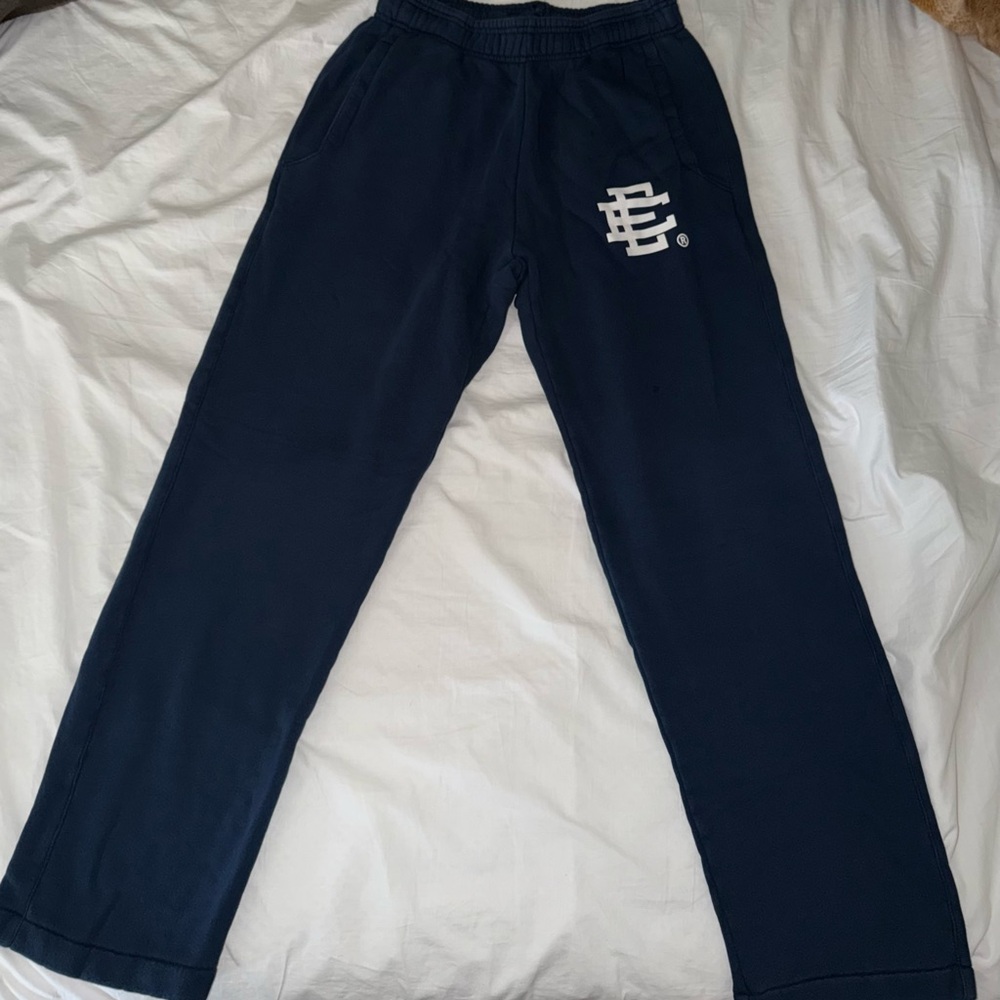 Eric Emanuel Blue Sweatpants with White Logo
